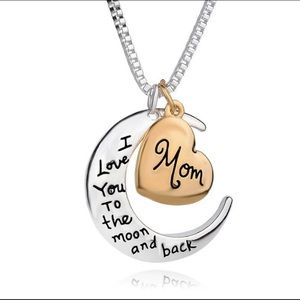 Mom I Love You to the Moon & Back Necklace